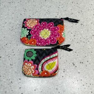 Set of Small Vera Bradley makeup/coin bags.